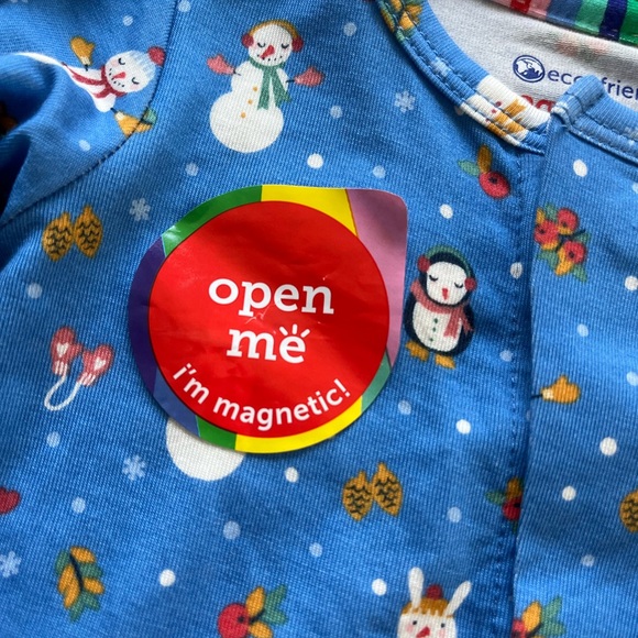 Magnetic Me NEW Preemie Footie Blue Snownen Penguin up to 5lbs Preemie - Picture 5 of 12